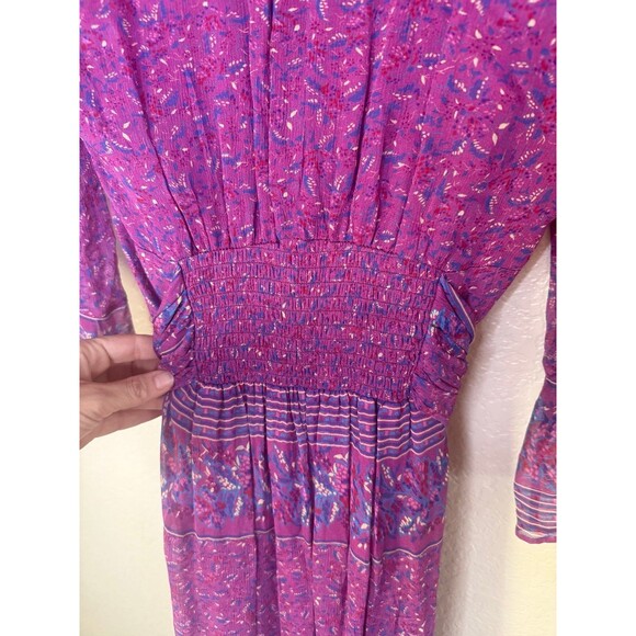 Ba&sh Maya Botanical Faux Wrap Maxi Dress XS - Picture 6 of 9